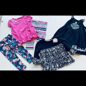 3T girls tunics and leggings